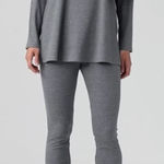 Eileen Fisher  Cozy Stretch‎ Rib Leggings Gray XL Photo 0