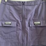 Adidas Purple Reveal Your Voice Ripstop Zip-Front Mini Skirt Size Small Photo 4