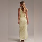 ASOS DESIGN Women’s One Shoulder Yellow Draped Maxi Dress Size 12 NWT Photo 1