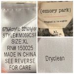 Emory park  Long Fringe Cardigan Sweater Open Front Cream Gray Boho Women’s Large Photo 10