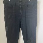 Nordstrom SP Black Label Jeans Women’s 29 's  Black Distressed Skinny Mid… Photo 4