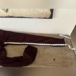 Loft  Wine colored velvet pants skinny | Sz 0 holiday party soft plum purple Photo 5