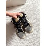 Golden Goose Slide High Top Glitter Toe Leather Quarter and Star Horsy Wave Photo 4
