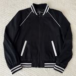 Karl Lagerfeld Paris Karl Patch Varsity Bomber Jacket Women’s Medium Photo 4