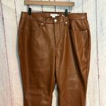 Good American NWT  Better Than Leather Faux Leather Good Icon Pants Photo 3