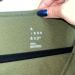 A New Day Soft Olive Green V-Neck Short Sleeve Tre Photo 2