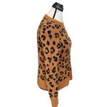Old Navy  Womens Sweater Sz Small Long Sleeve Animal Cheetah Safari Neutral Boho Photo 2