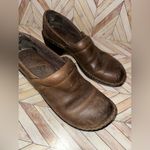 Size 8 BOC b.o.c. Womens Leather Brown Loafers Shoes Mules Photo 1