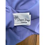 Dippin Daisy's‎ Periwinkle Lavender Plunge Tie Strap High Cut One Piece 1X Purple Photo 3