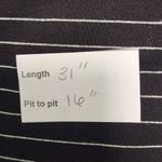 Michael Lauren  Black Stripe Sleeveless Shift Dress Size Small NWT T-Shirt Dress Photo 9