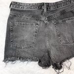 Topshop Women’s Washed Black Denim Jean Ripped Mom Shorts 8 Photo 5