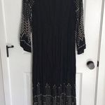Cost Plus World Market Black and Cream Long Sleeve Dress Size undefined Photo 3