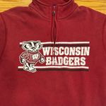Gear for Sports Retro Wisconsin Badgers Red Quarter Zip Sweatshirt Relax Fit S Collegiate Bucky Photo 1