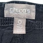 Chico's  Denim Jeans Womens Size 0‎ (US 4) Black Slim Leg Ankle Stretch Photo 3