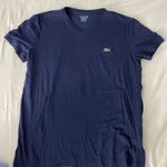 Lacoste Navy Blue V-Neck Shirt Photo 1
