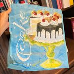 Birthday Anniversary Shower Cake Tote Gift Bag Plastic Reusable Blue Photo 5