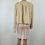 Umgee Women's Lightweight Collarless Lace Accent Blazer Size Large Photo 4