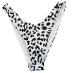 Aerie NWT  high cut cheekiest bikini bottom medium spotted animal print Photo 3