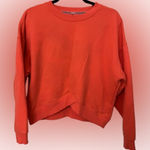 Calvin Klein  Performance Vibrant Orange Crop Top Sweatshirt Size S Photo 0