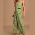 Wrap Sage Green Sleeveless Wide Photo 1