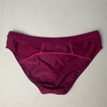 Athleta  Bikini Tankini Swim Bottoms Trunks Violet Magenta Maroon Burgundy Large Photo 1