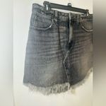 Free People Bailey Maverick Mini Skirt Women's Size 30 Frayed Raw Hem Denim Photo 3