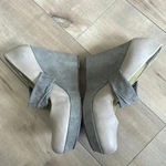 Seychelles  Women's Platform Wedge Shoes Wide Cinch Mid Strap Tan Gray Sz 10 Photo 3