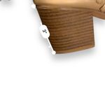 Qupid  Tobin Taupe‎ Whipstitch Slip On Block Heel Booties Sz 6.5 Photo 14