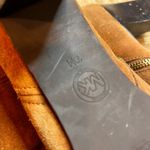 Michael Kors Camel Brown Suede Knee High Boot Round Toe Block Heel SZ 10 Buckle Photo 9