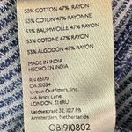 Free People  Bohemian By The Shore Tunic Shirt Indigo Stripe Size Large Coastal Photo 10