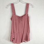 Matilda Jane  XS Tank Top ruffled Polka Dot Pink Sleeveless Ryan Smocked‎ 1607 Photo 1