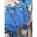 Celina Moon Long‎ Sleeve Bell Print Midi Dress Sky Blue Size Large Photo 11