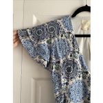 Harper Heritage Women's Ivory Wrap Dress Blue Paisley Medium NEW Francescas Fem Photo 1