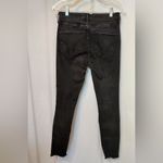 Hollister Crop High Rise Distressed Skinny Black Wash Denim Jeans Photo 9