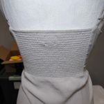 Aritzia  Wilfred Bellow Dress 12 Ruched Bodice Midi Bias Cut Gray Smocked Back Photo 4