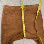 Good American Good‎ American Faux Suede Good Waist Pants Tobacco Brown 15 Photo 9