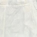 & Other Stories & Other Stories Shell Embroidered White Shorts Size 6 Beach Coastal Cotton Lined Photo 6