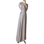 Lulus grey maxi wrap dress Gray Size XS Photo 2