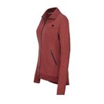 CAbi  Med Full Zip Cotton Slub Knit Training Jacket Burgundy 4122 Pockets‎ Zip Photo 8