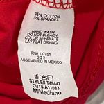 New GAZE Women’s Long Sleeve Boxy Fit Cropped Shirt Sz M Patriotic Color Block Red Size M Photo 9