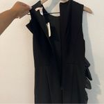 Anthropologie Hutch Black Ruffled Front Mini Dress Cocktail Size XS Photo 8