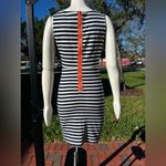 Esley Vintage Elsey Navy Blue White striped Sleeveless Dress Women’s Size Large Photo 4