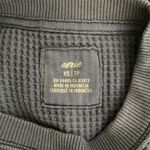 Aerie  Blue Crew Neck Waffle Knit Sweatshirt Size XS Photo 2