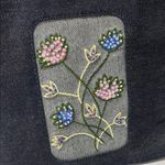The Limited Embroidered Jean Tote Bag Photo 1