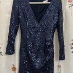 NWOT Royal Blue Sequin Mini Dress Photo 0