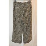 J.Crew Wide-leg cropped pant in leopard-print 100% silk sz. 4 Photo 4