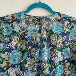 Fire Los Angeles Floral Peplum Blouse Top Lace Detail ~ Women’s Size Small Photo 6