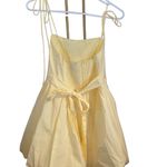 New Mable Butter Yellow spaghetti strap Bubble Mini Dress
party dress vacation Photo 5