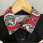 Vintage Western Shirt Women Southwestern Print Red Black Medium Cowgirl 1990s Photo 14