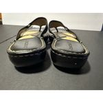 Cherokee Black Leather Platform Sandals Size 8 Photo 3
